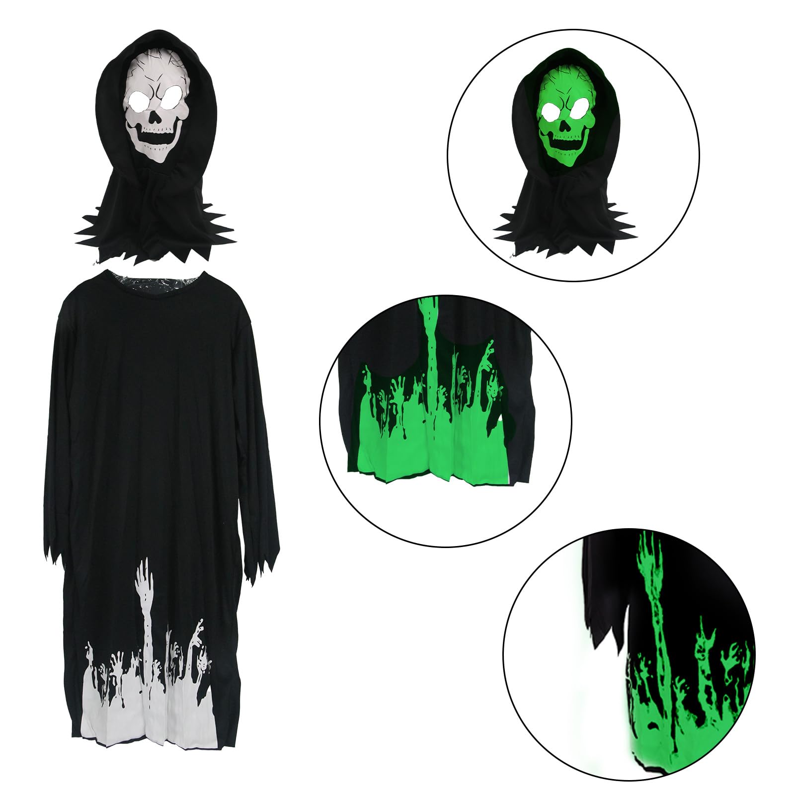 Halloween Grim Reaper Costume Set - Image 3