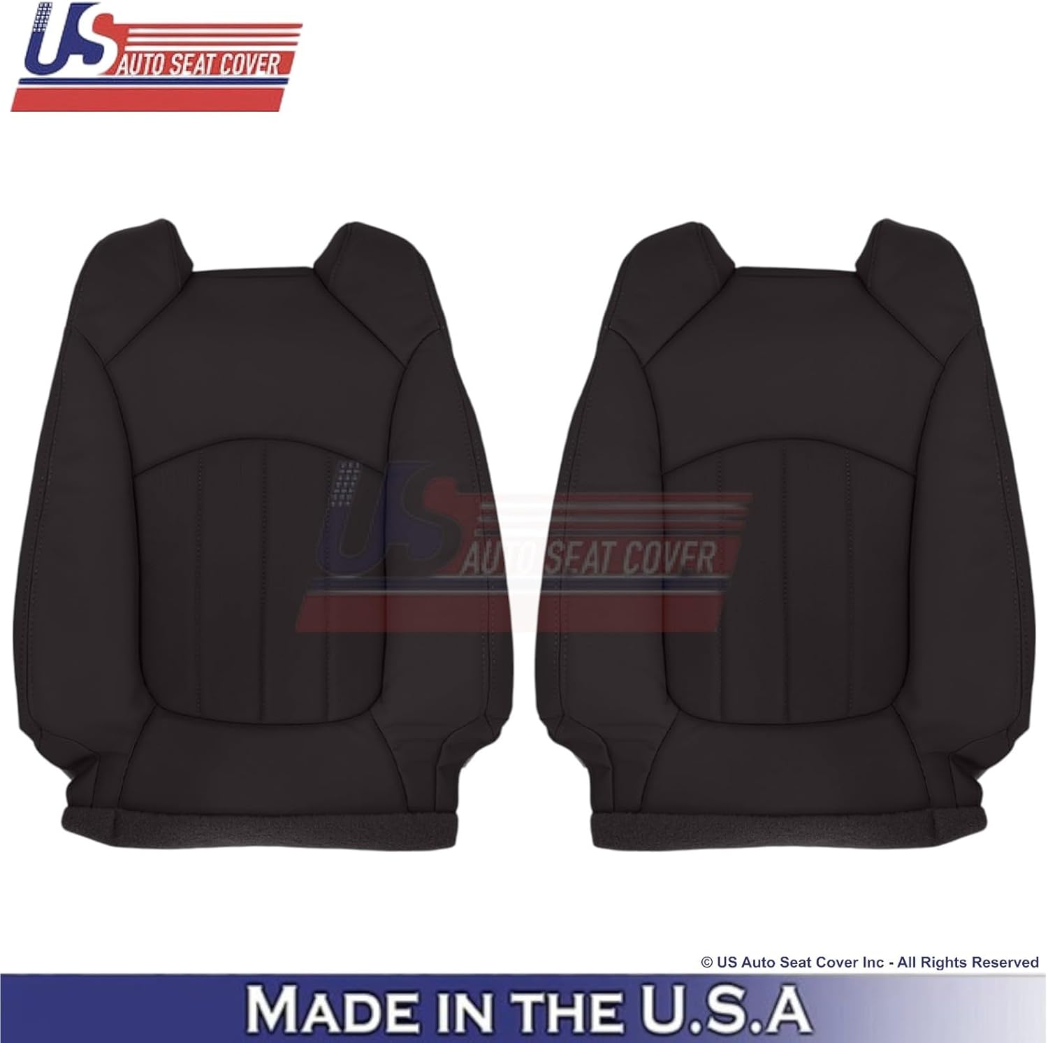 2013-2017 fits Buick Enclave Leatherette Front Replacement Seat Covers Cocoa