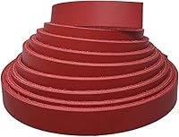 Vista 1 de Tiras de cuero Latigo de 1/2" x 84" - Colores brillantes 6-7 oz (0.094-0.110 in) Tiras de cuero Latigo ideales para cinturones, collares, artesanía