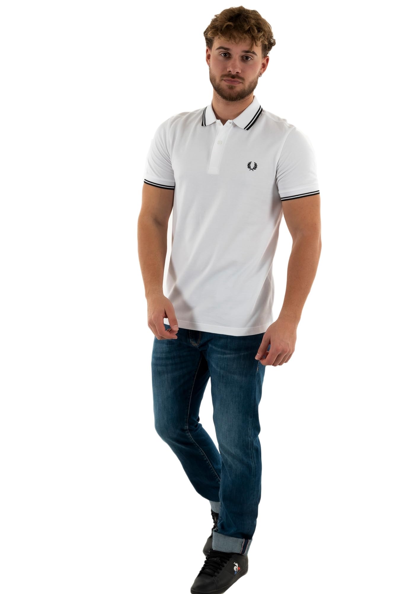 Fred Perry Polo Shirt M3600 White size XL