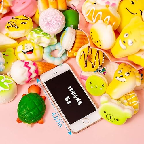 Miniatura 2 de M-Gigi Juguete para niños de simulación Kawaii de simulación de pan suave y blando para pastelpandapanmoños jumboMediumMini 20 piezas