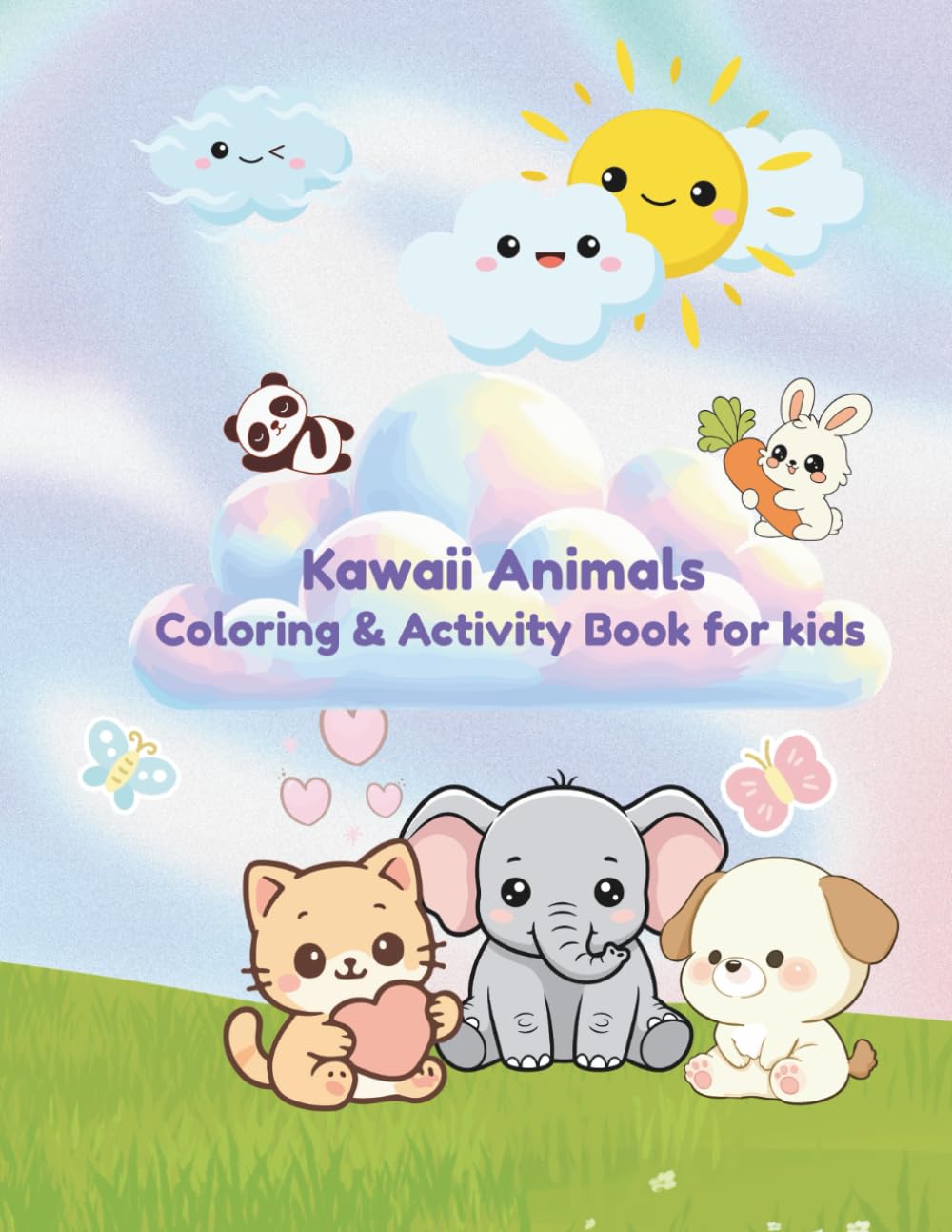 Kawaii Animals Coloring & Activity Book for kids