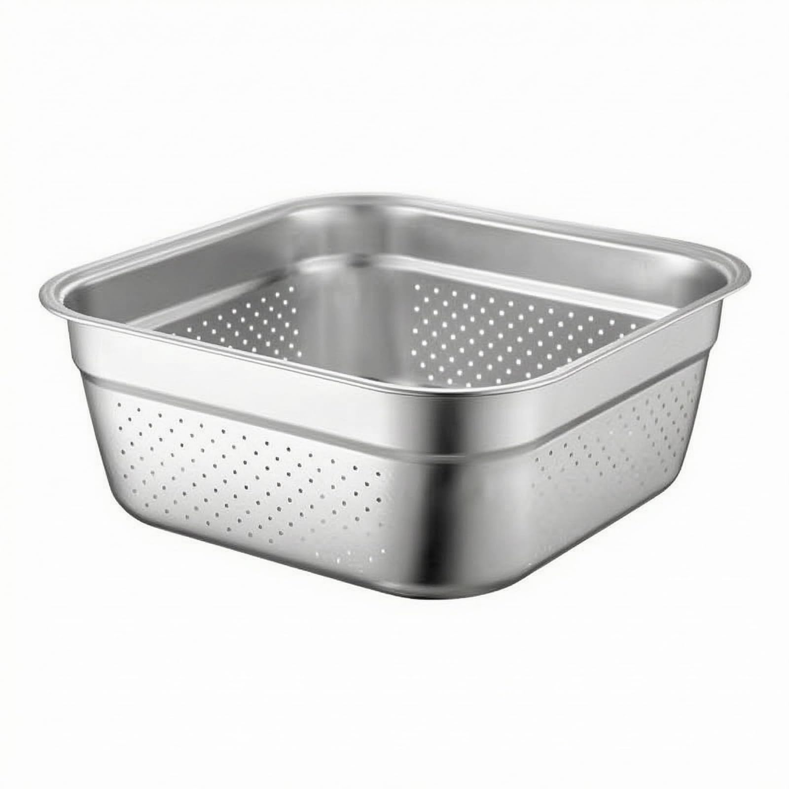Lavabo de Acero Inoxidable Multifuncional con Forma Práctica y Fondo Reforzado Útil para Contener Agua O Ingredientes Adecuado para Cocina y Labores Domésticas, 40cm
