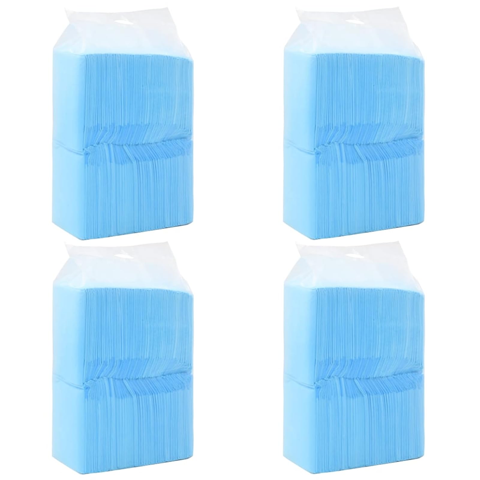 Almohadillas absorbentes para perros: 4 capas, 90x60 cm, azul y blanco, 300ml, para entrenamiento y perros mayores
