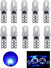YOUNLEN Ampoules T5 LED, Ampoule à LED 2721 27 37 286 PC74,pour éclairage intérieur de Voiture Tableau de Bord Remplacement de Lampe d'instrument Automatique,12V 0.6W 40LM 3014 Chips,Pack de 10（Bleu）