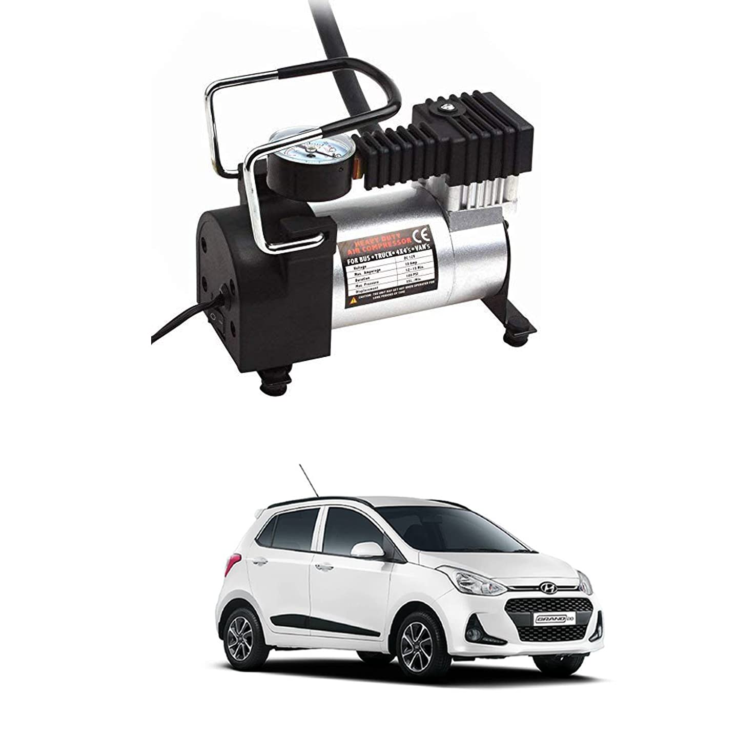 RKPSP Air Compessor Tyre Pump Universal for Auto,Car & Van Single