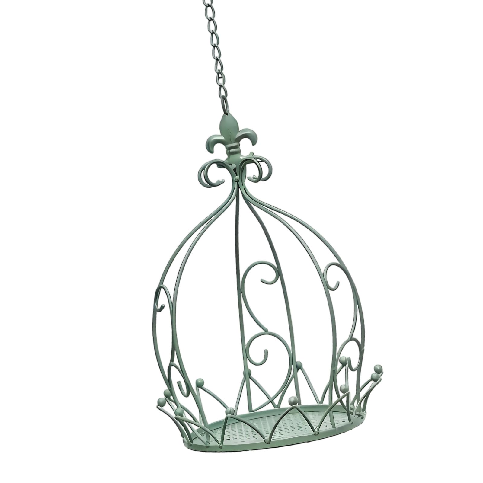 Limtula Metal Hanging Planter Basket Iron Hanging Basket for Plant Outdoor Indoor Balcony Flowerpot with Chain for Garden Outdoor Display Rack