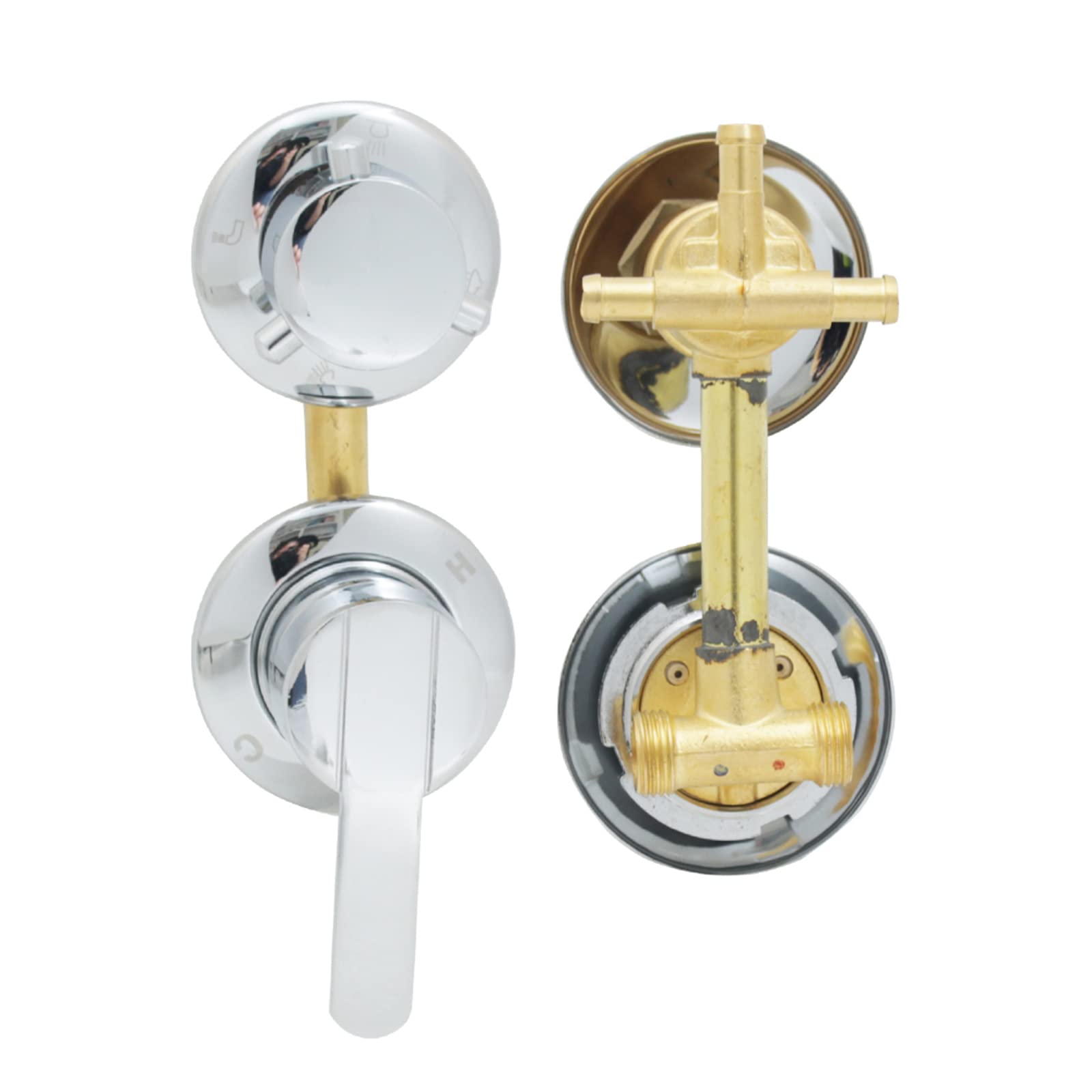 Mischbatterie Für Dusche - Messing Mischventil G1/2 Mit Keramikpatrone