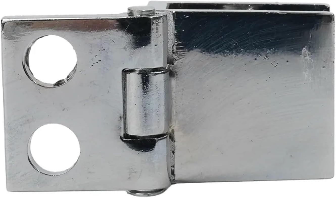 BREAKA Glass Door Hinges Shower Glass Door Hinge Bathroom Accessories No-Hole Glass Door Hinges for Display Cabinet Hinges (Size : 0 Degree)
