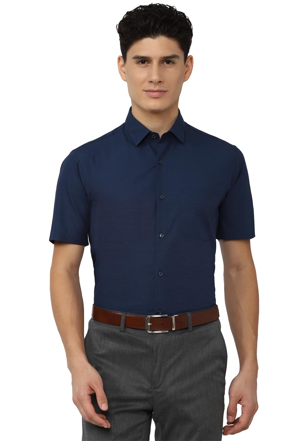 peter england Men's Cotton Solid Regular Fit Shirt-picture-35