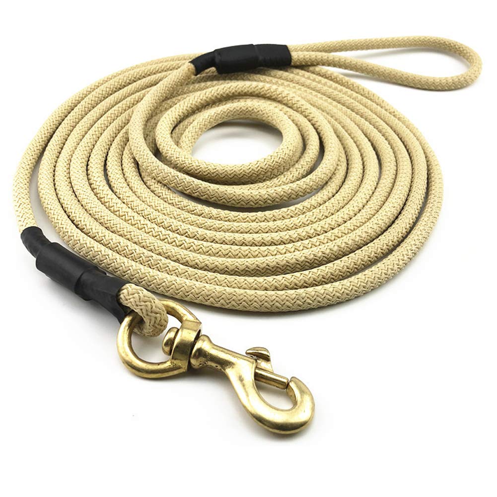 Correa nailon trenzado para perros tamaño mediano y grande para entrenamiento perro Golden Retriever entrenamiento cuerda redonda para mascotas fuerte correa entrenamiento perro de 5 m, 10 m