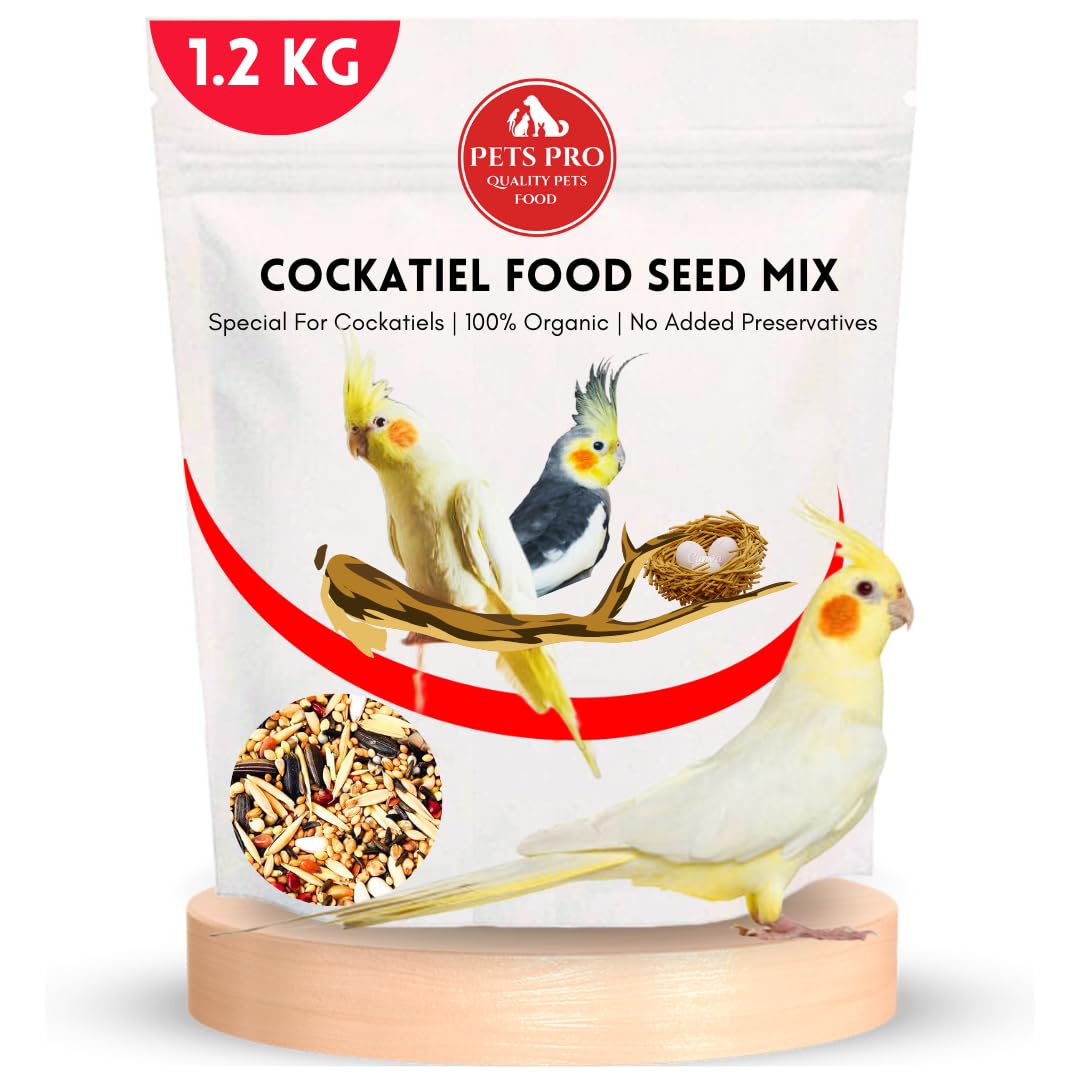 Pets Pro Cockatiel Food Seeds Special Made Only for Cockatiels 1.2KG | 11+Seed Millets Add in Food for Cockatiel | Breeding Time Mix Seeds Seed Mix 1200gm (B0D9DBQ8D9) Amazon Price History, Amazon Price Tracker