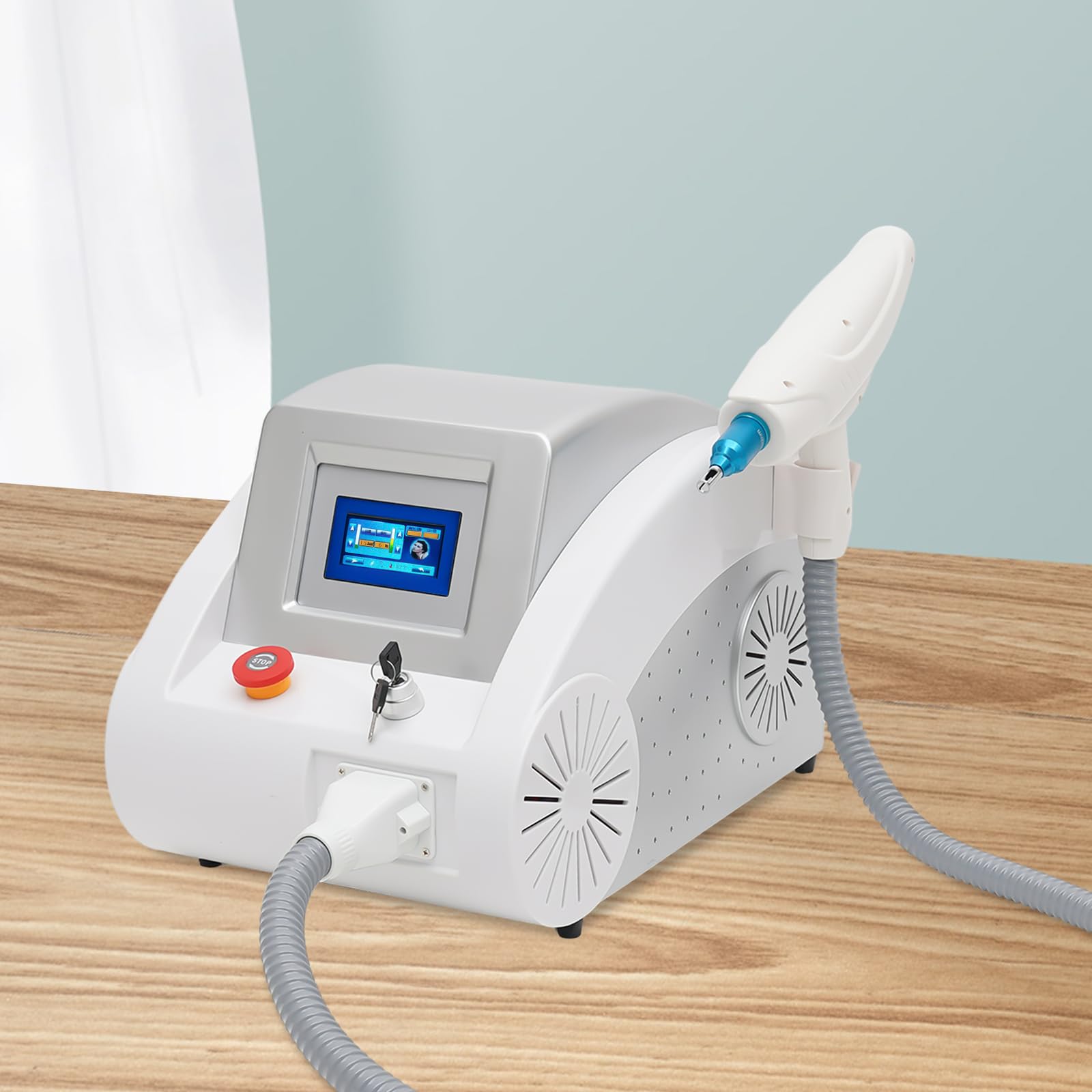 ND YAG La-ser - Eliminación de tatuajes para eliminar el acné, reafirmación de la piel, dispositivo de belleza, 1000 W, doble longitud de onda, 1064 nm, 532 nm