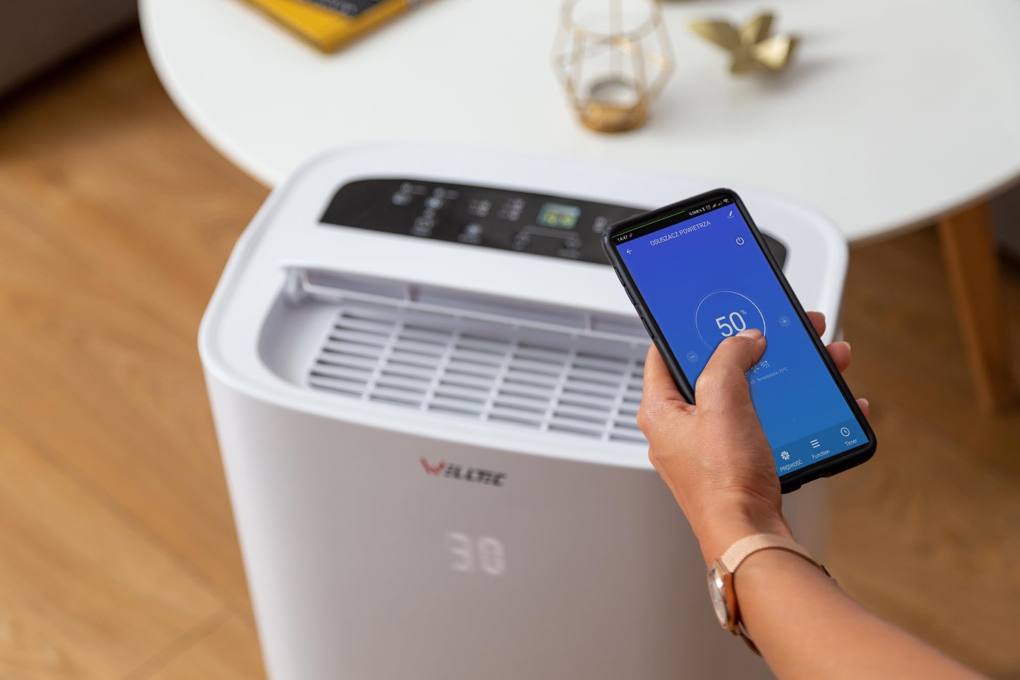 Osuszacz powietrza Welltec DHN50 z filtrem HEPA do oczyszczania powietrza