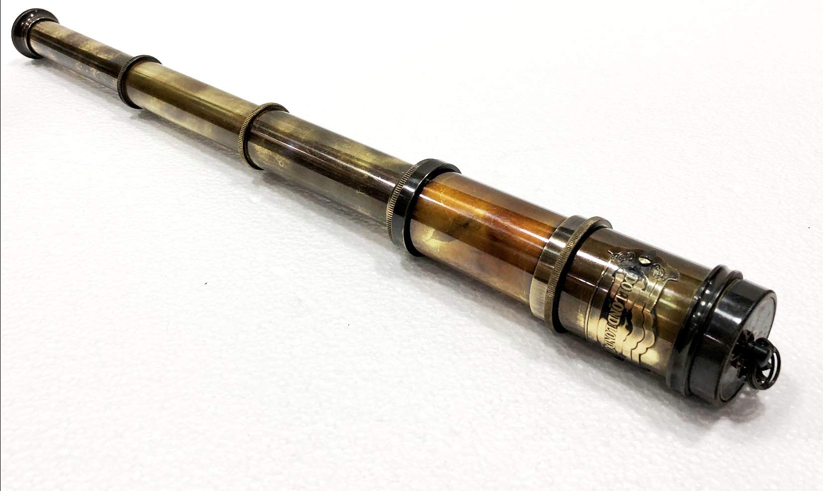 Antico Maritime Brass Dolland London Telescope Nautico Vintage Spyglass Scope
