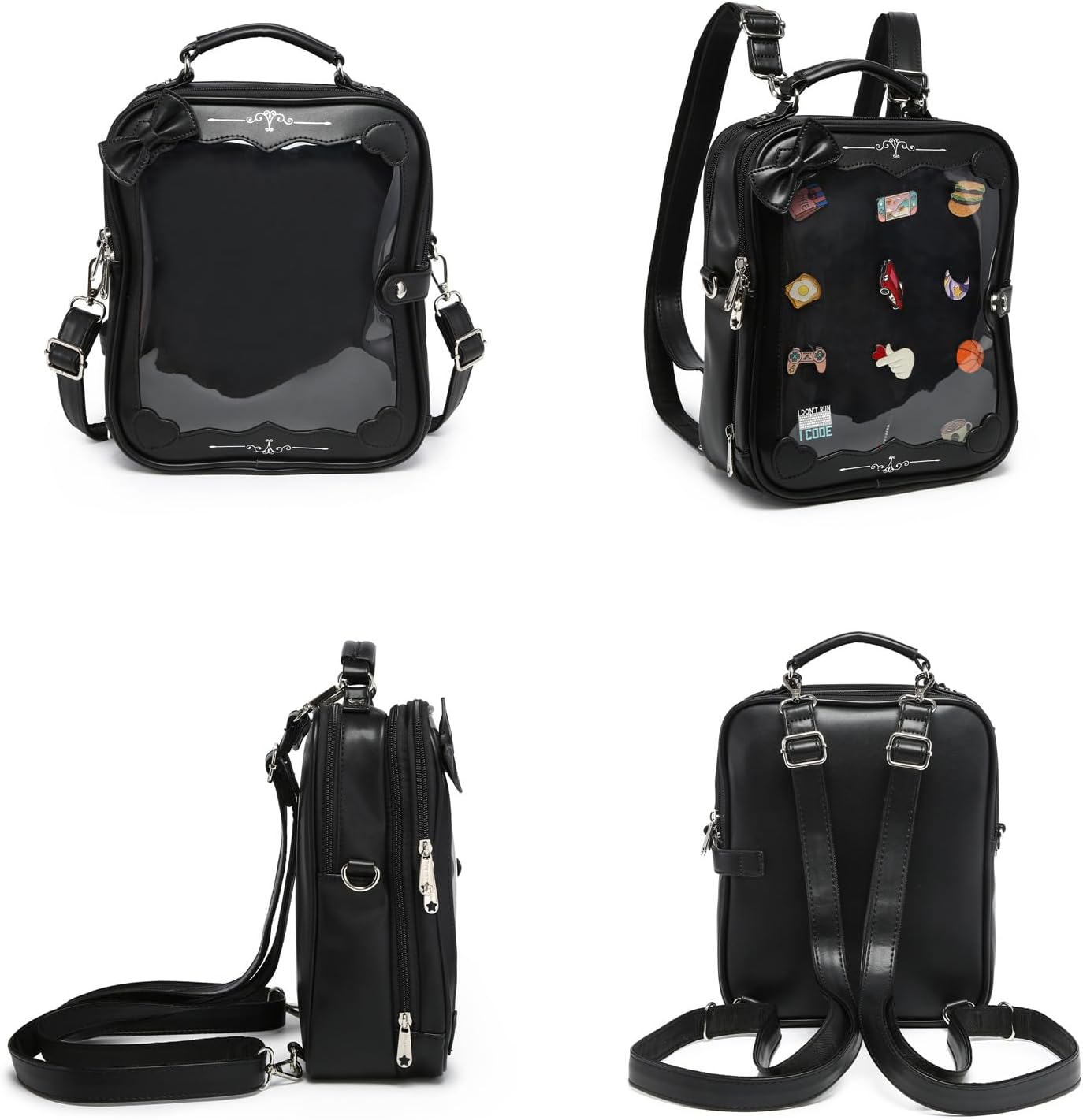Ita Bag Backpack Crossbody Purse Kawaii Bag Anime Cute Doll bag for Kpop Fan Japanese Anime Pin Display