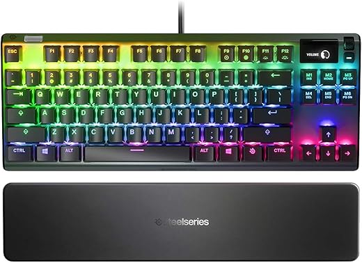 SteelSeries Apex Pro - Mechanical Gaming Keyboard - Adjustable Actuation Switches - OLED Smart Display - English QWERTY Layout - Standard