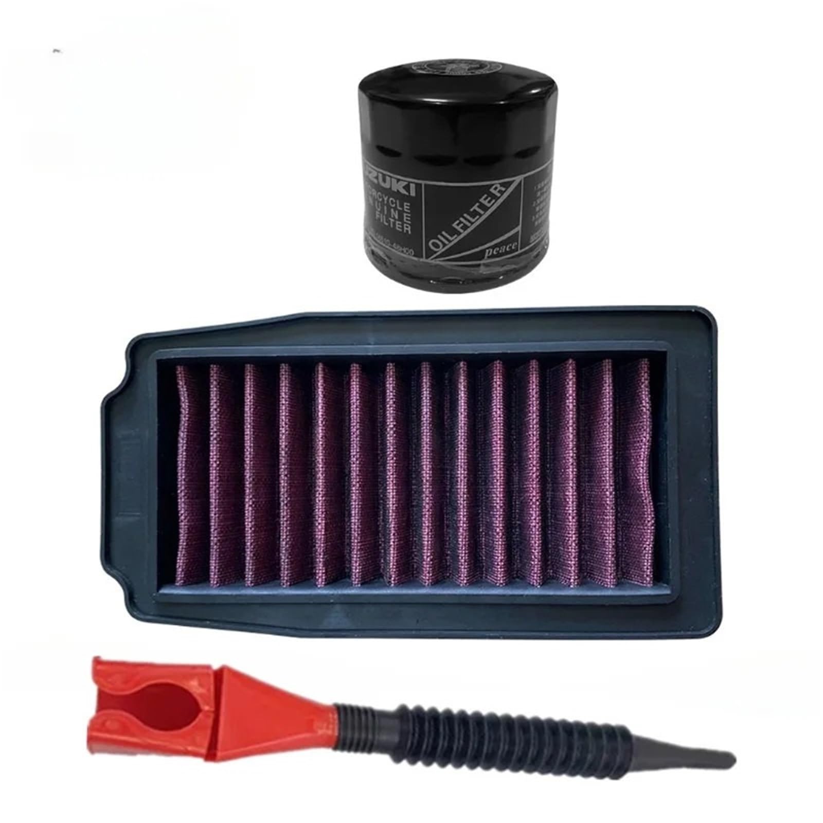 limpiador de aire Filtro de aire para motocicleta compatible con Suzuki DL250 A v-strom ABS 2018-2021 GSXR250 GW250 Inazuma250 2012-2017 GSX250RA 2017-2020(High Flow- set)
