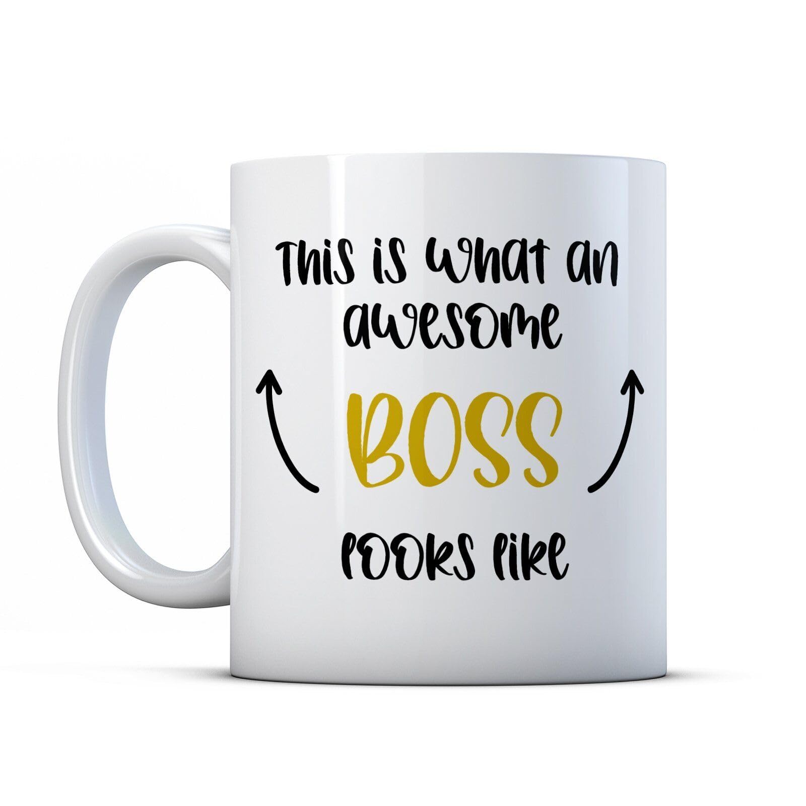 KALIDHAR This is What an Awesome Boss Looks Like- Employer Gift Mug by BWW Print Ltd Printed Coffee and Tea Ceramic Mug- 11OZ Ceramic Coffee Mug