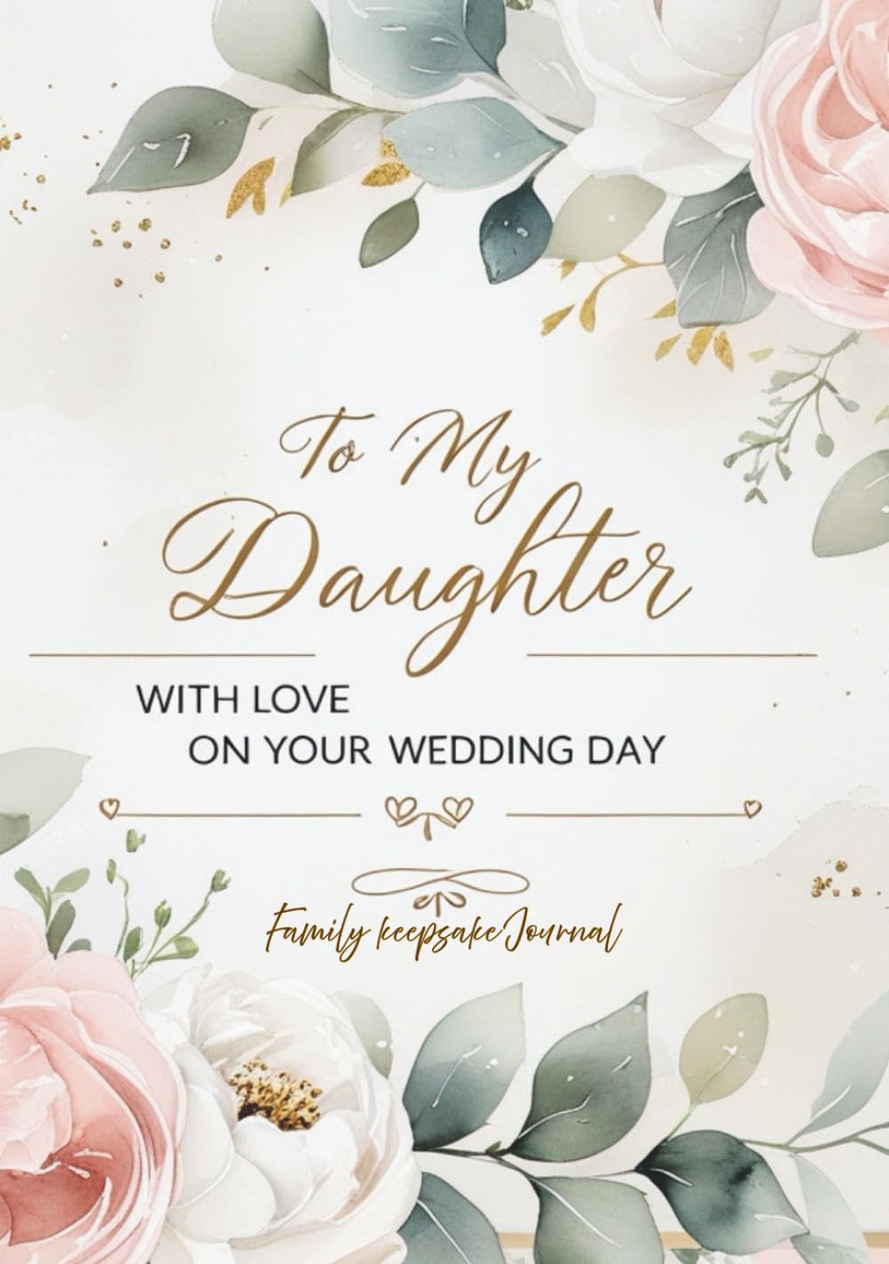 To My Daughter, with Love, On Your Wedding Day: A guided journal passed on from mother to daughter to share photos, letters and wisdom on her wedding ... on the first day of the rest of her life      Hardcover – May 30, 2025