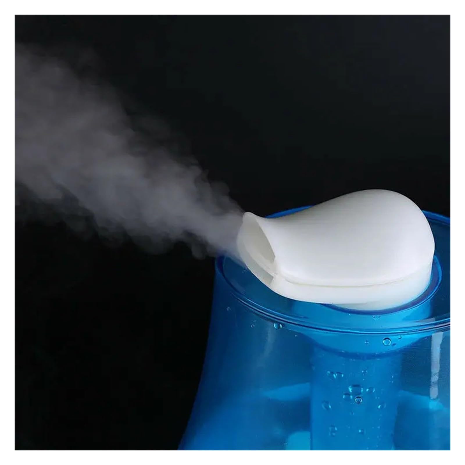 Nawilżacz, 3000ML Ultradźwiękowy Nawilżacz Powietrza Podwójne Rozpylacze Mgła Generator Mgiełki Dyfuzor Olejków Eterycznych 7 Kolorów LED Aromaterapia dla Zakładu Domowego(Blue)