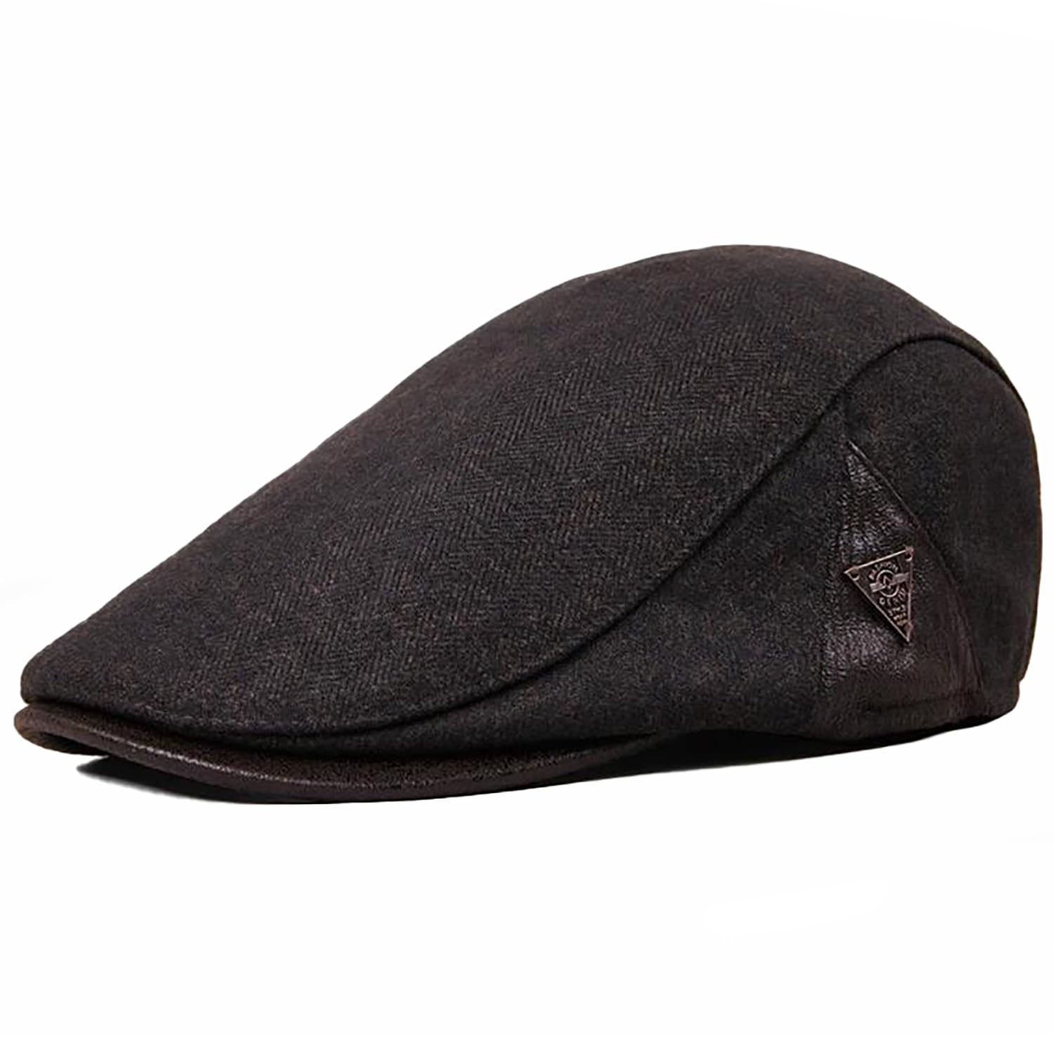 Casquette Beret Gavroche Homme Réglable Casquette Souples Plate Baker Boy Hat 8 Panel Peaky Herringbone Irlandais Gatsby Ivy Chapeau Flat Caps