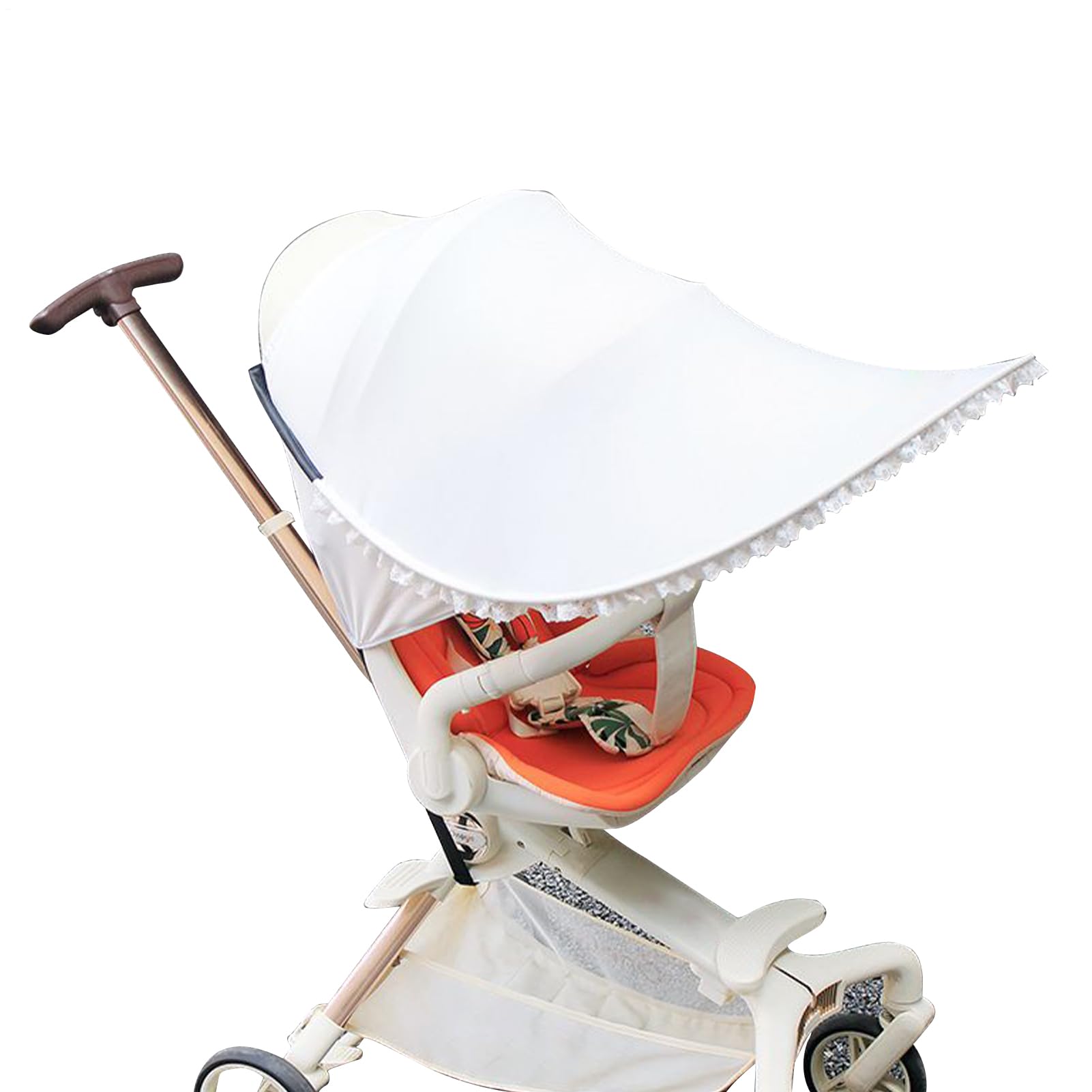 Extension d'ombre pour poussette réglable avec protection UV pliable - 8