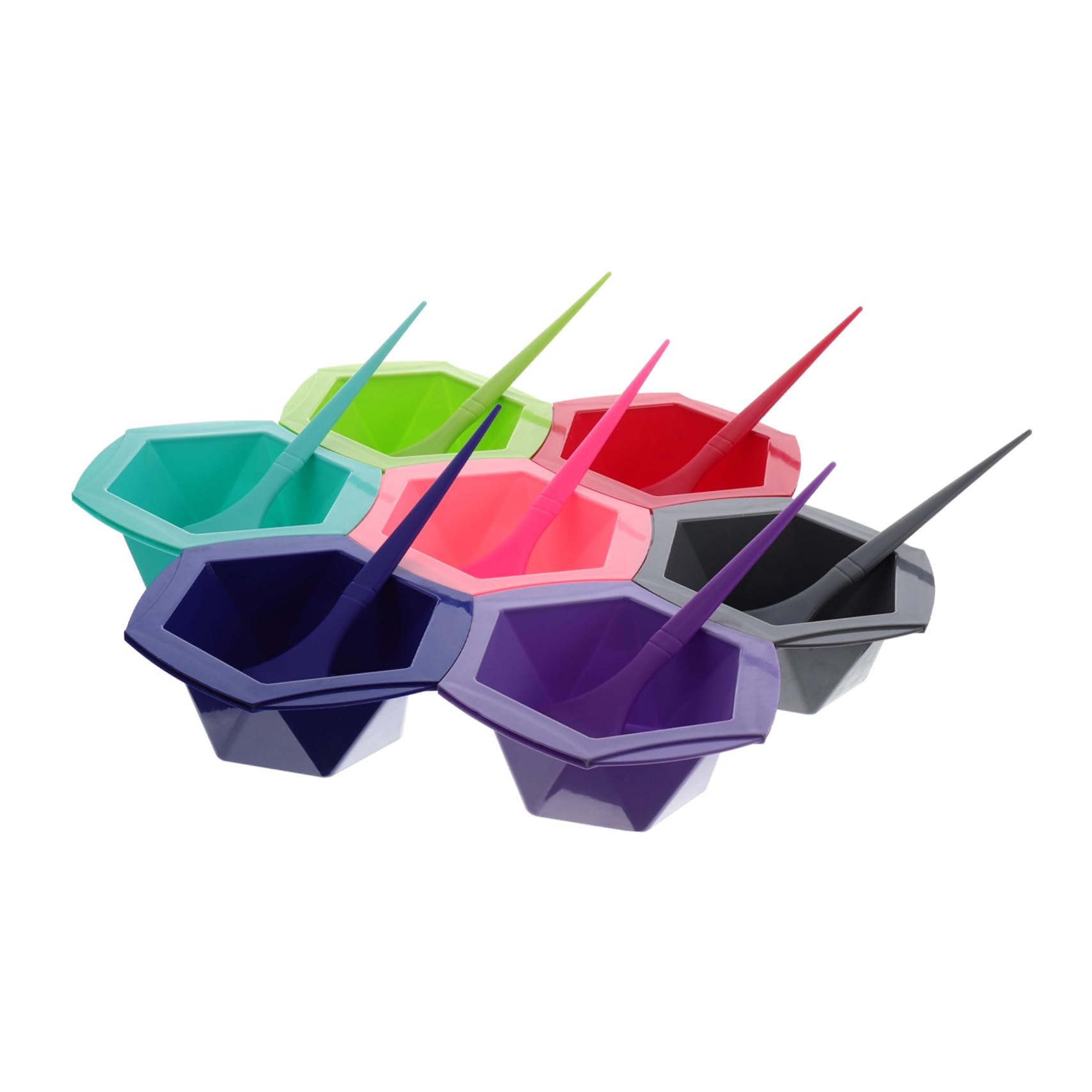 PLAFOPE 7 Sätze Teiliges Haarfärbe mit Robusten Färbeschalen und Salon Haarpinsel für Gleichmäßige Farbanwendung Langlebig für DIY Haarfärben Friseurzubehör für Sauberes Gesundes Färben