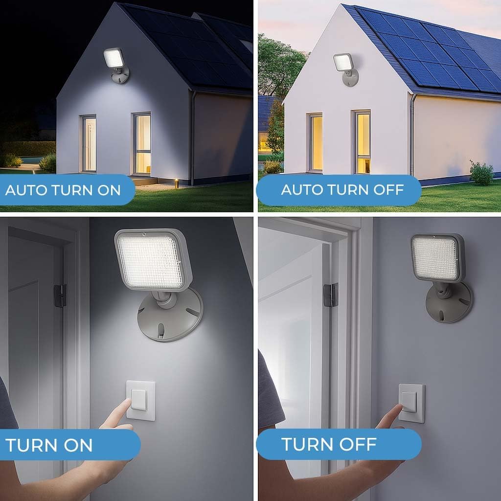 Remote Outdoor Emergency Light Head, Single LED Emergency Lamp, Weatherproof Housing, 3.6V / 9.6V Dual Voltage, 1.7W, UL Listed – for Exit & Emergency Lighting Systems (6 Pack)