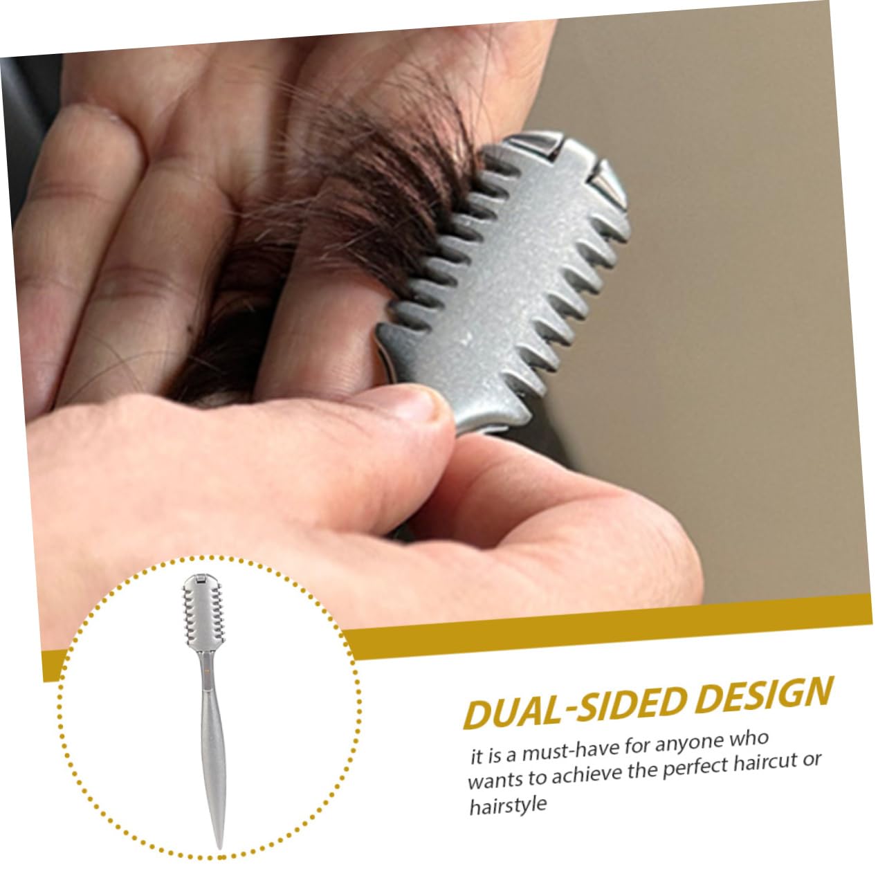 Healeved 4pièces Peigne De Coupe Et Effilage Double Face Pour Salon De Coiffure Outil De Coiffure Polyvalent Pour Coupe Précise Et Professionnelle Pour Amincissement Des Cheveux