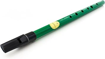 Feadog D Irish Tin Penny Whistle In Green