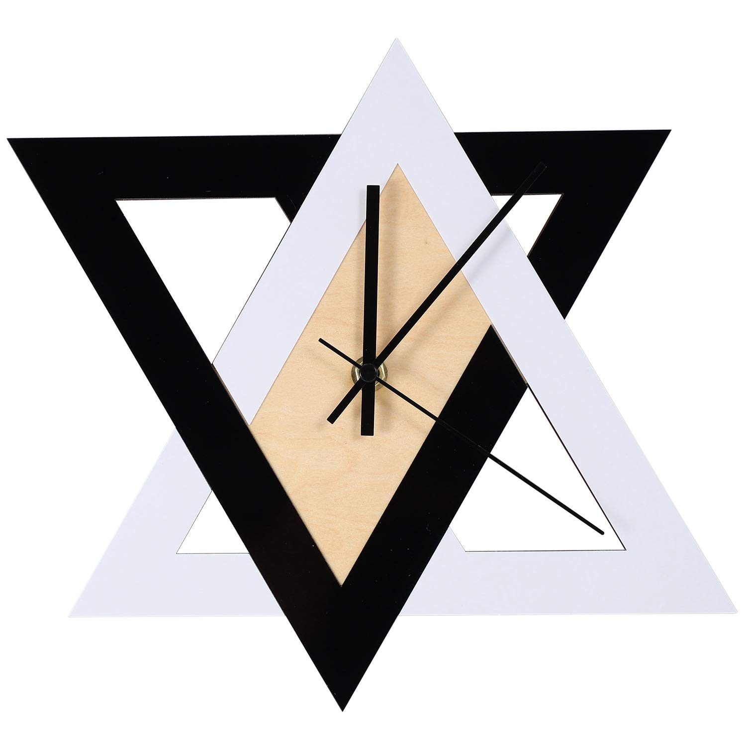 CTRLZS Nordic Personality Black and White Wall Clock Vintage Mute Minimalist Decorative Clock