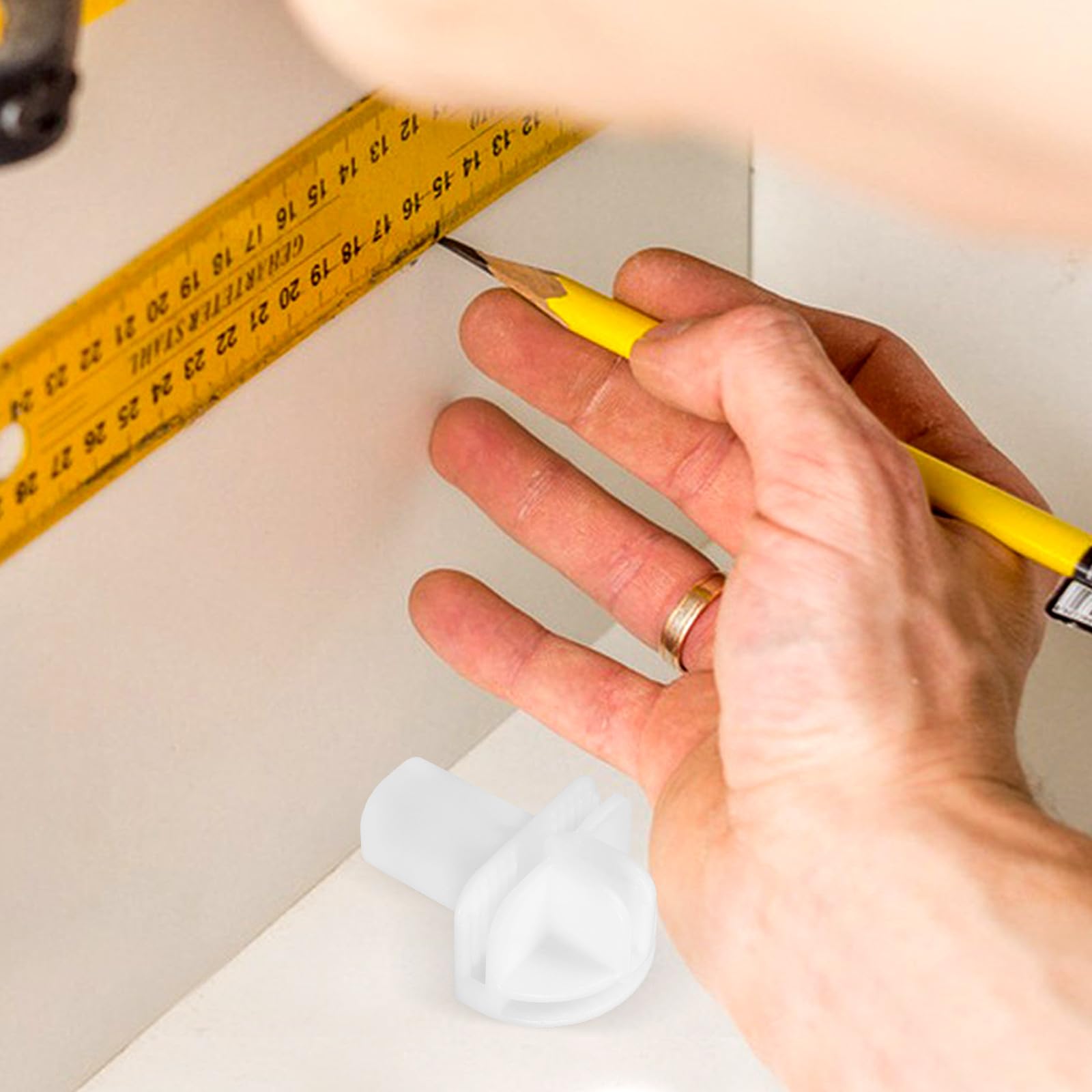 Conectores y Fáciles de Instalar para Estanterías Modulares de Plástico Resistentes 8 Ideales para Cubos de Almacenamiento en Armarios y Organizadores