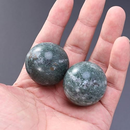 Miniatura 7 de Beavorty Herramientas de mano Sec JuguetesMujeres 2 Unids Ejercicio Chino Baoding Bolas Jade Masaje Bolas Masaje Mano Bolas de Estrés de Mano