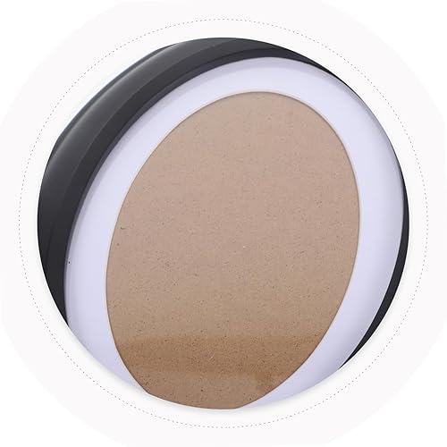 Miniatura 9 de BESPORTBLE Marcos ovalados de 7.02 x 8.58 pulgadas, marcos ovalados negros con montaje de uñas sin costuras y uñas en S, marco de madera ovalada