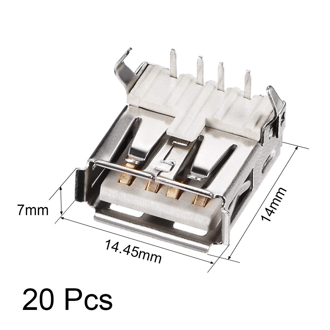 USB 3.0 TYPE A Female 9 Pin Right Angle PCB Mount - IFuture Technology - View #4