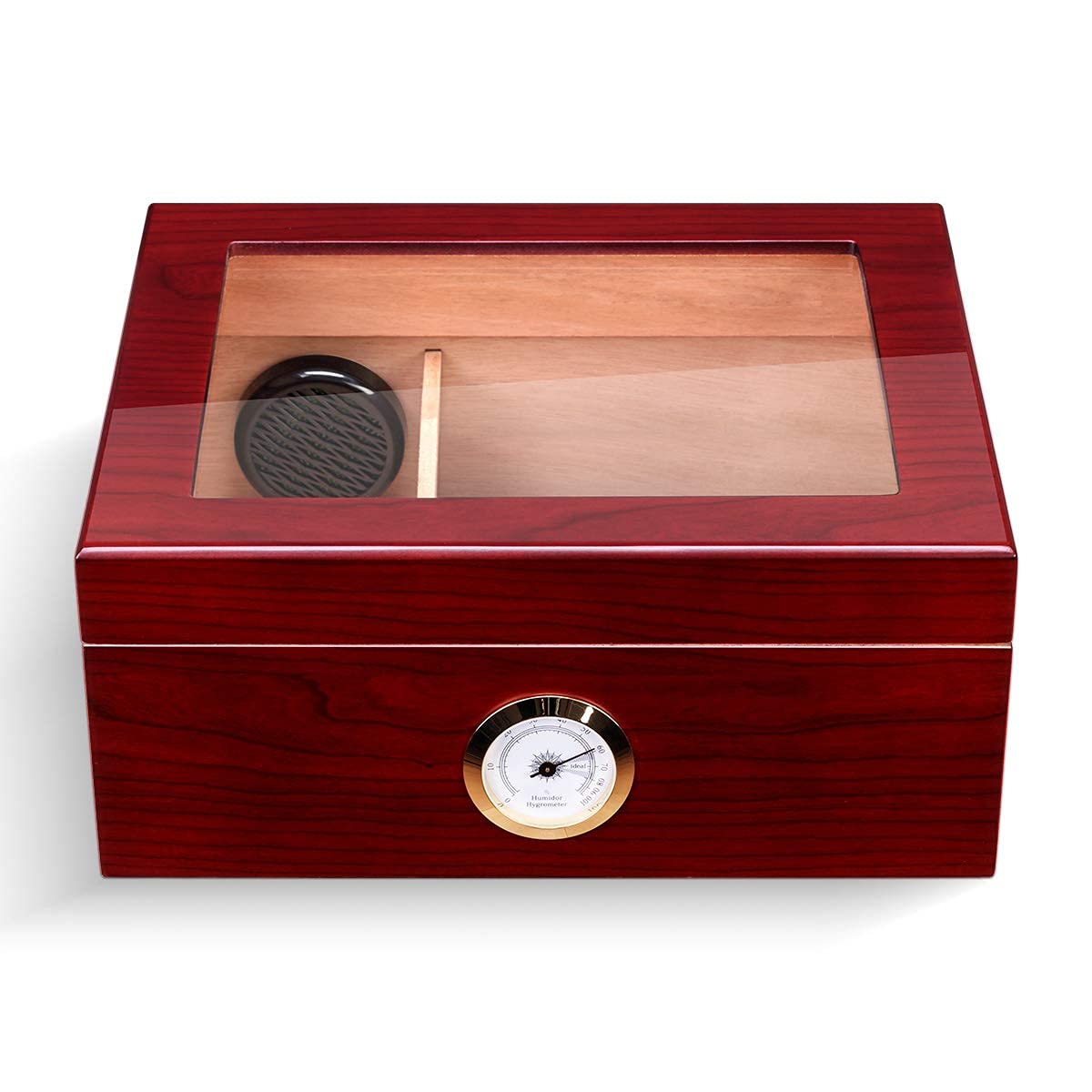 CIGARLOONG Cigar Humidor Holds 4060 Cigars with Hygrometer and