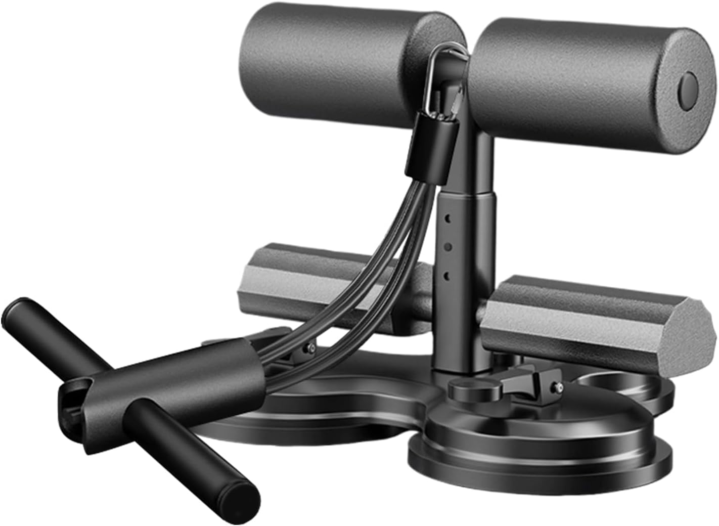 Sit-Up Device, Adjustable Height Suction Cup Abs Exercise Trainer, 325KG Multifunctional Core Training Equipment for Home, Office, and Gym Workouts, Comfortable Training Supplies