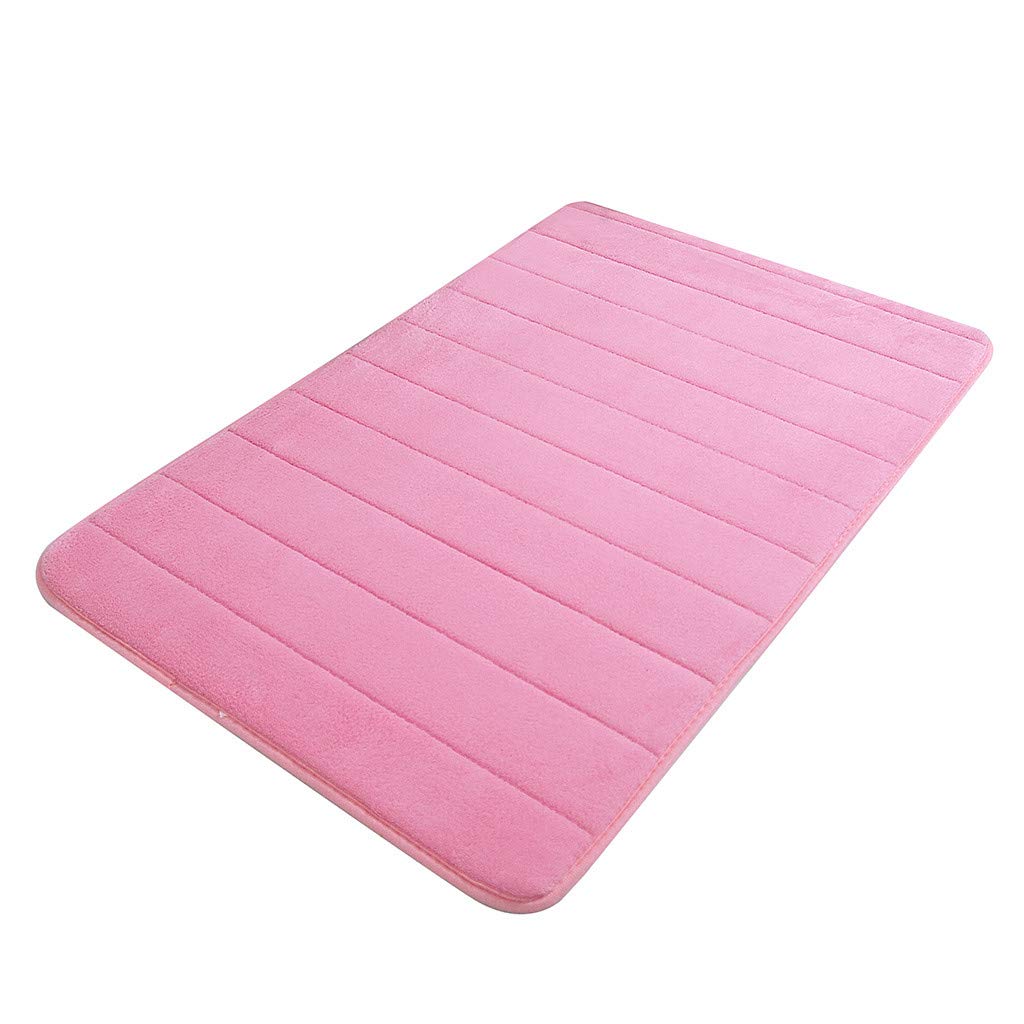 Memory Foam Bath Mat Rug Ultra Soft and Non-Slip Bathroom Rugs Comfortable Super Water Absorption Machine Wash Easier