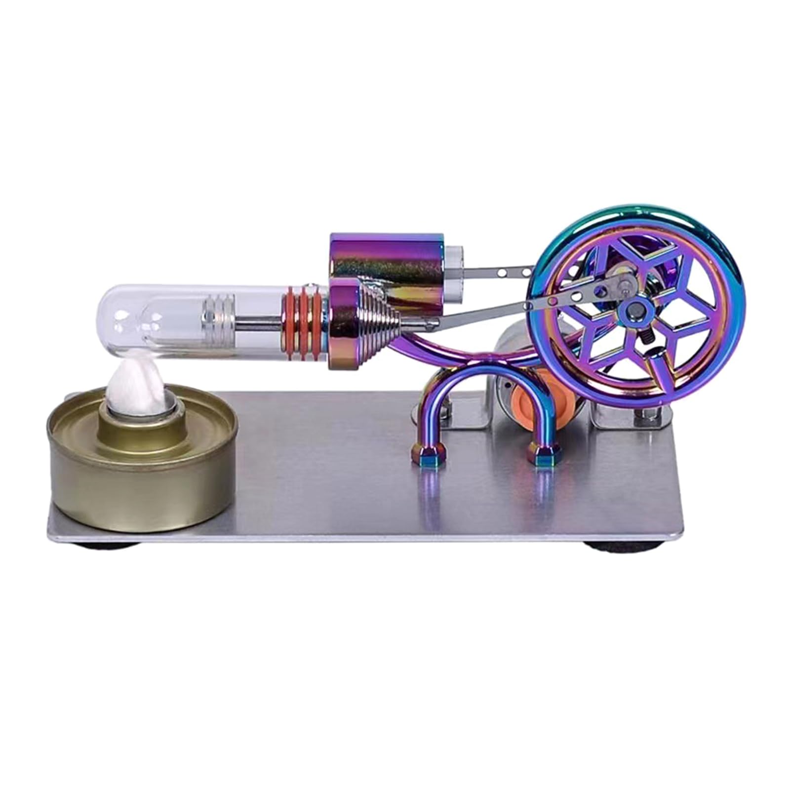 RBRMHM Stirling Engine Steam Heat Educational Model Education Toy Low Temperature Stirling Engine Model Generator Desk Model