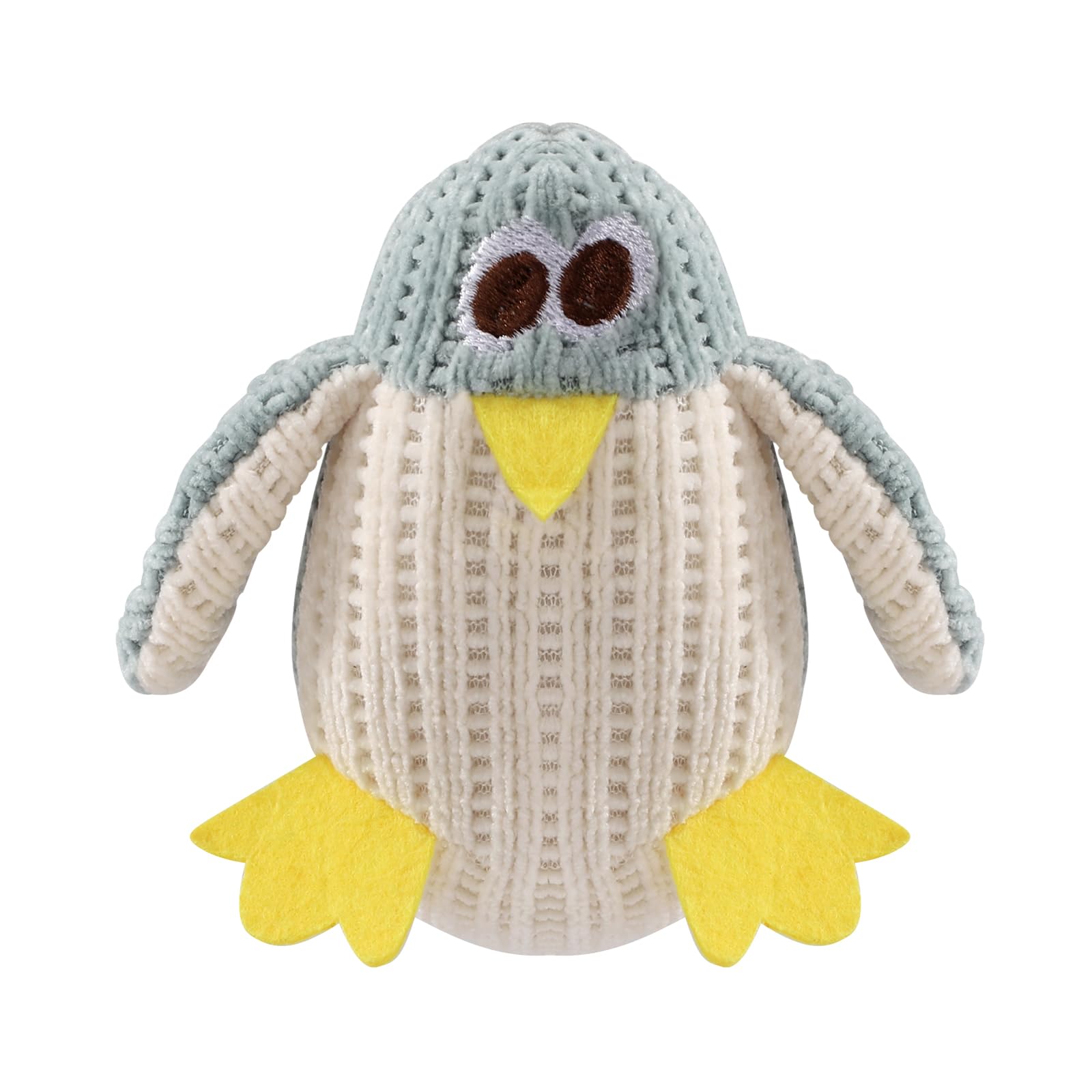 YSQEVN Juguetes con Hierba Gatera Suave Juguetes de Peluche para Gato Forma de Pingüino Juguetes Interactivos para Cachorros Mascota Dientes Limpios
