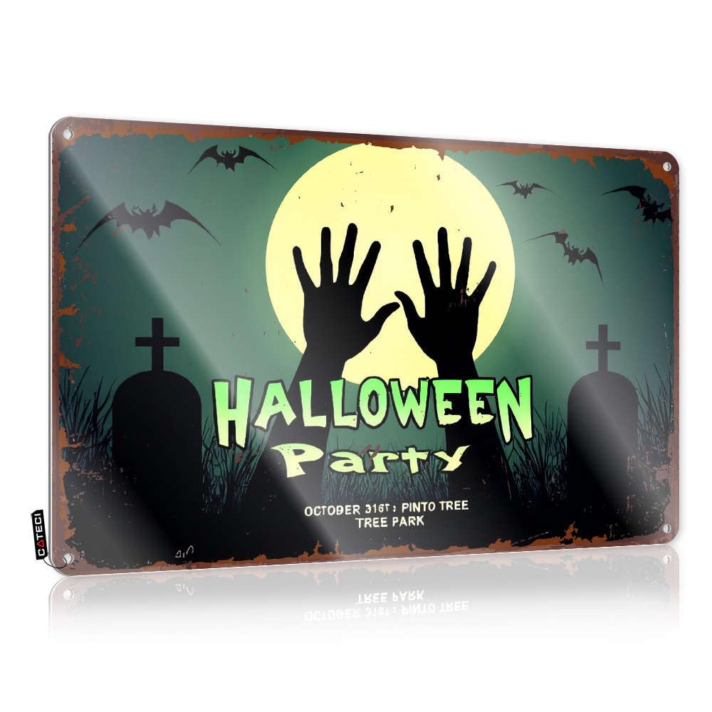 Fzfn Men's Colour Rustic Haves Vintage Poster | Halloween Party On October 31St Grunge For Trailer Living Room(30X40cm)