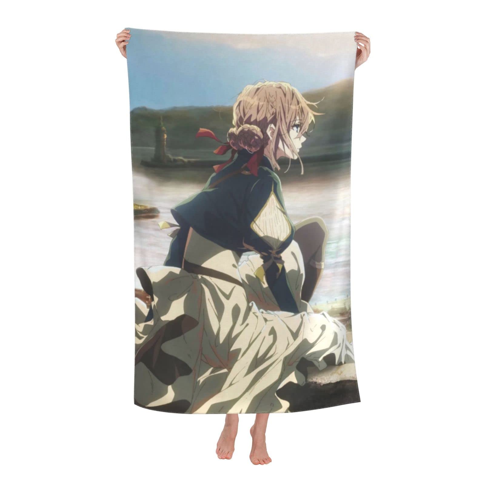 Amazon｜ヴァイオレットエヴァーガーデン バスタオル マイクロ