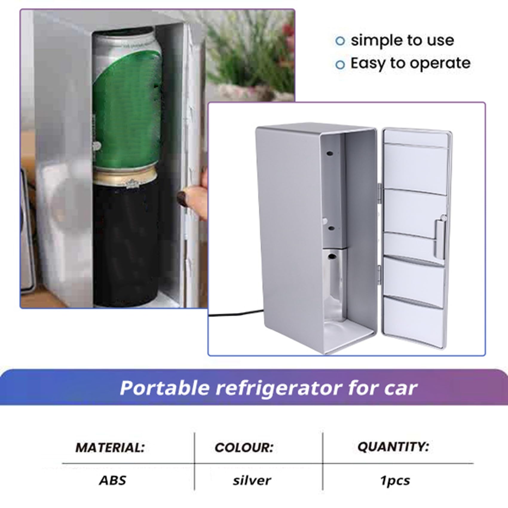 Kuehlschrank Mini USB Kuehlschrank Gefrier Schrank Dosen Kuehler Waermer Kuehlschrank Icebox Verwenden Tragbare