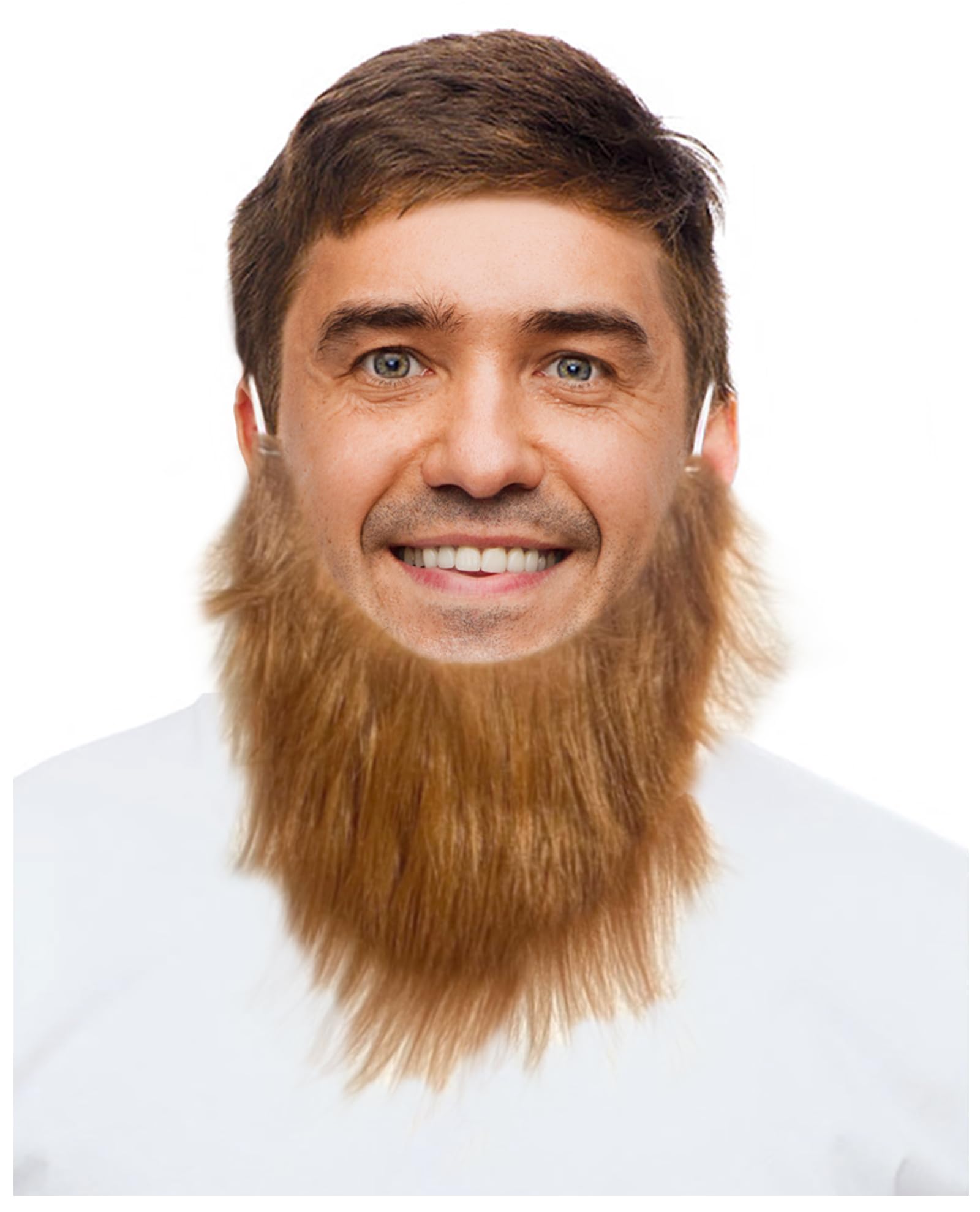 Fake Red Leprechaun Beard Costume St Patricks Day Beard Attire Red Irish Beard
