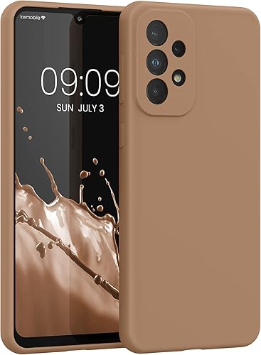 Miniatura 99 de kwmobile Funda Compatible con Samsung Galaxy A52 / A52 5G / A52s 5G - Cubierta de Teléfono de Silicona TPU con Acabado Suave - Macchiato