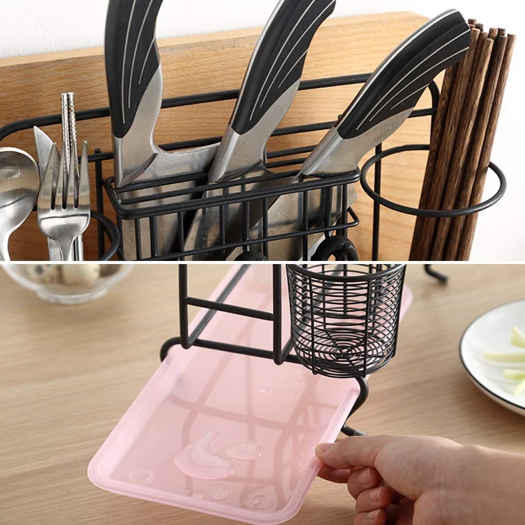 Portabacchette Multifunzione da Cucina in Acciaio Inossidabile e Set di Pannelli di Scarico portautensili