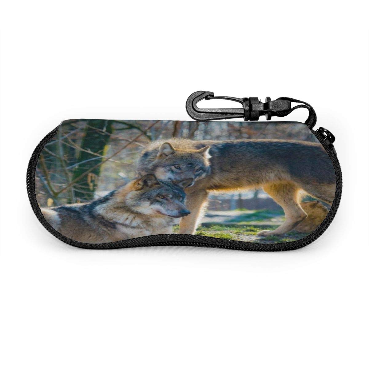 Sunglasses Soft Case for Women and Men Wonderful Starry Universe Cool Portable LightWeight Eyeglass Case Pouch with Belt Clip