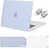 Vista 11 de MOSISO Compatible con MacBook Air de 15 pulgadas M5 2026 M4 2025 M3 M2 2024 2023 A3448 A3241 A3114 A2941, carcasa dura, cubierta de teclado