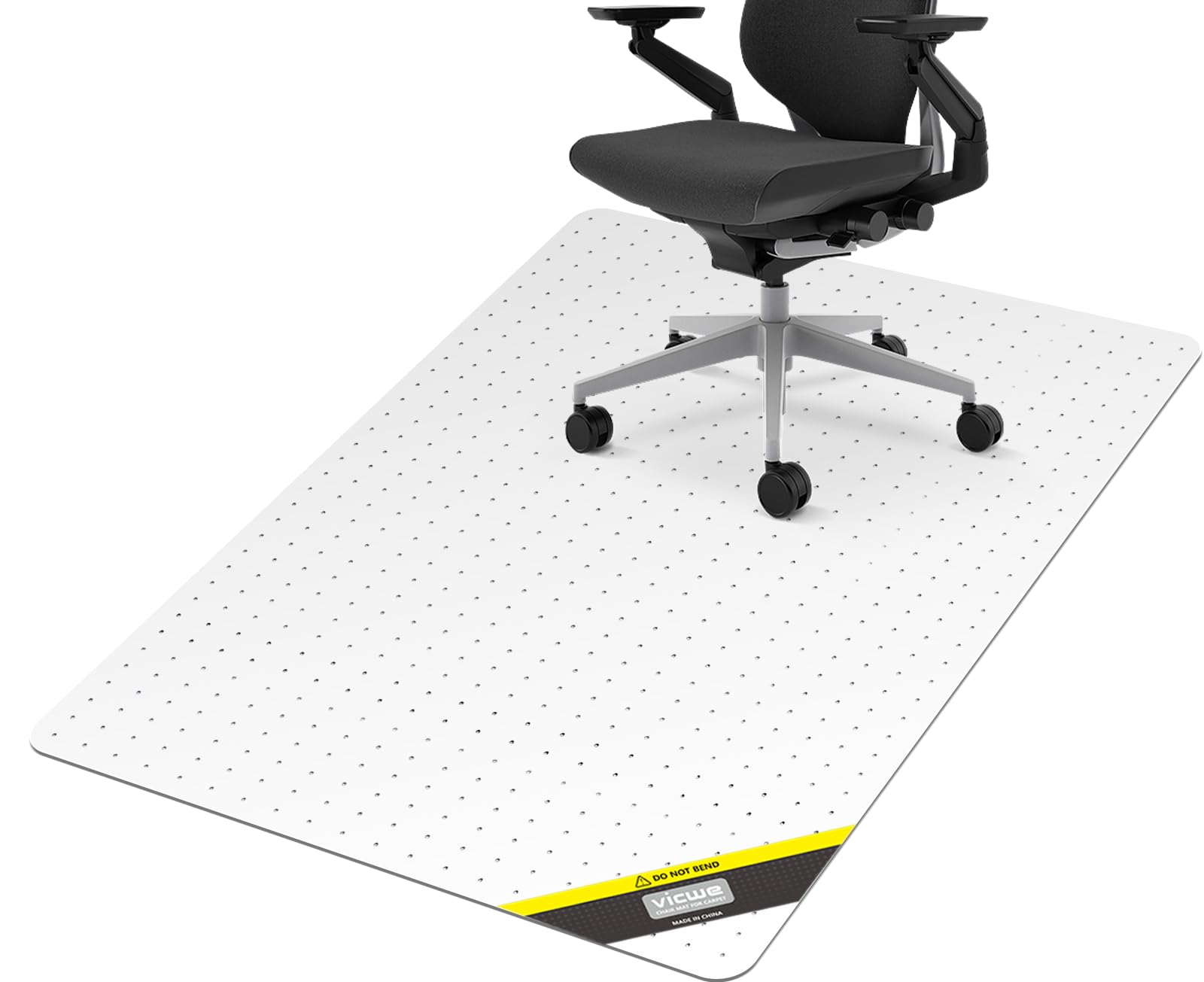 Vicwe Office Chair Mat for Carpet 46x 60 Heavy Duty Chair Mat for Carpeted Floors Easy Rolling Hard